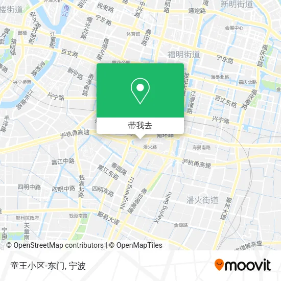 童王小区-东门地图