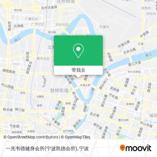 一兆韦德健身会所(宁波凯德会所)地图