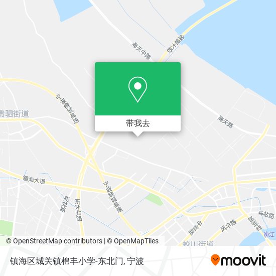 镇海区城关镇棉丰小学-东北门地图