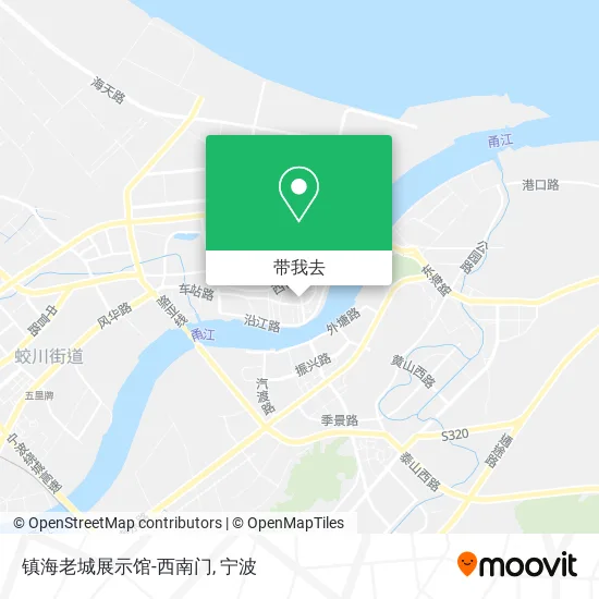 镇海老城展示馆-西南门地图