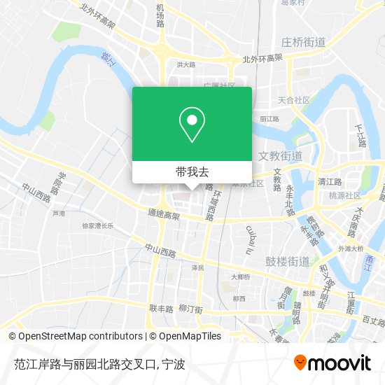 范江岸路与丽园北路交叉口地图