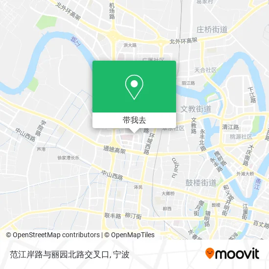 范江岸路与丽园北路交叉口地图