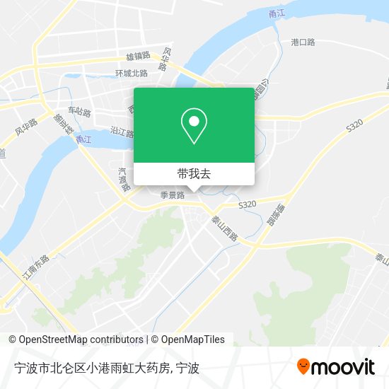 宁波市北仑区小港雨虹大药房地图