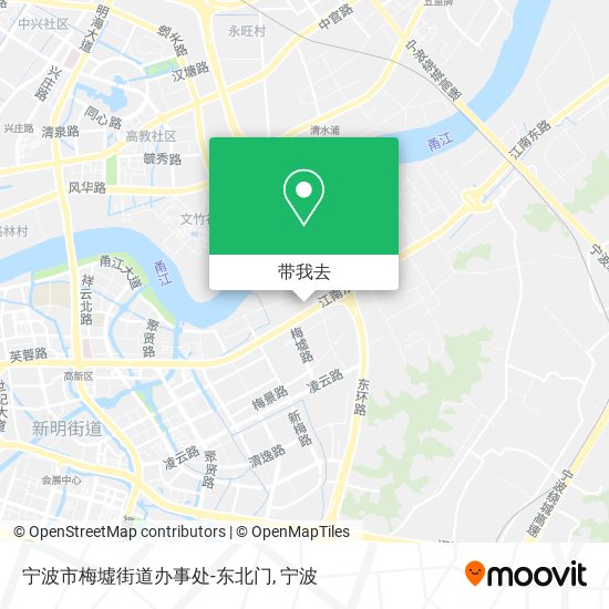宁波市梅墟街道办事处-东北门地图