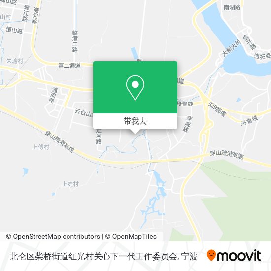 北仑区柴桥街道红光村关心下一代工作委员会地图