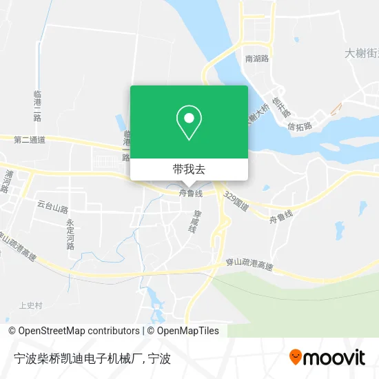 宁波柴桥凯迪电子机械厂地图