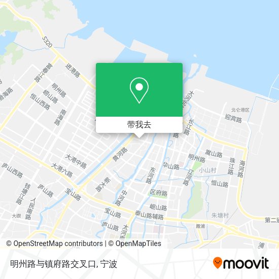 明州路与镇府路交叉口地图