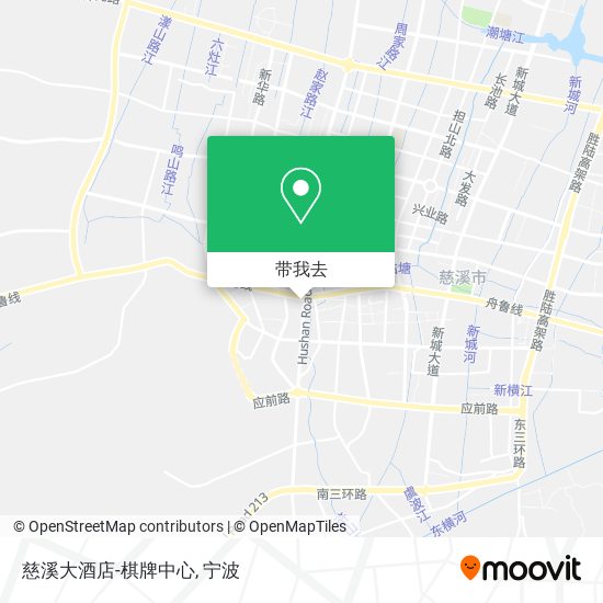 慈溪大酒店-棋牌中心地图