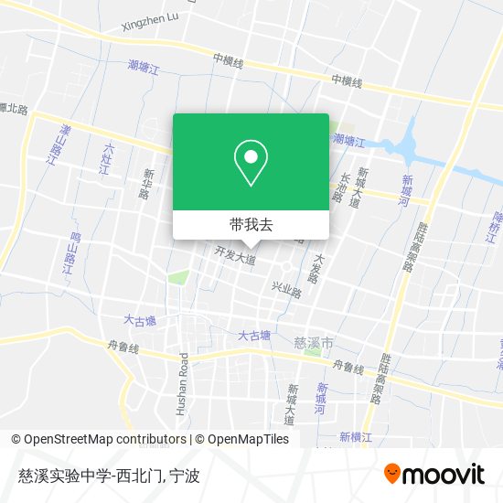 慈溪实验中学-西北门地图