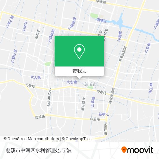慈溪市中河区水利管理处地图