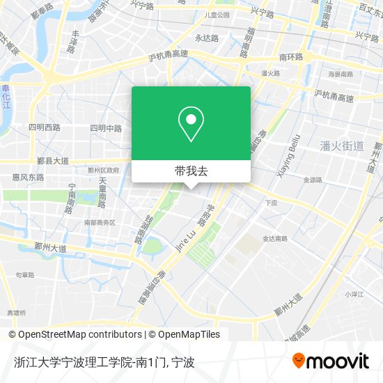 浙江大学宁波理工学院-南1门地图
