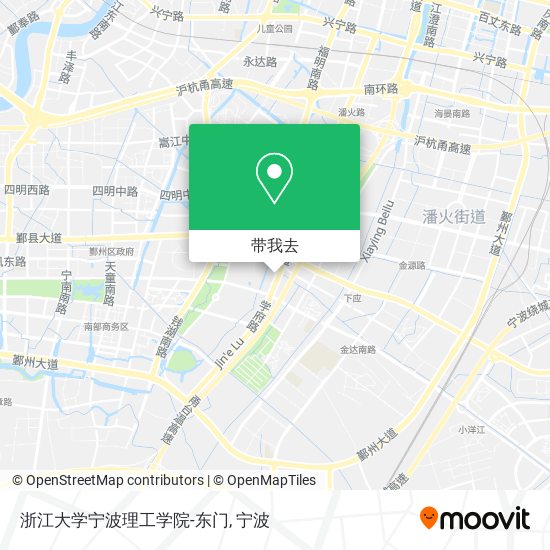 浙江大学宁波理工学院-东门地图