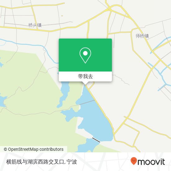 横筋线与湖滨西路交叉口地图