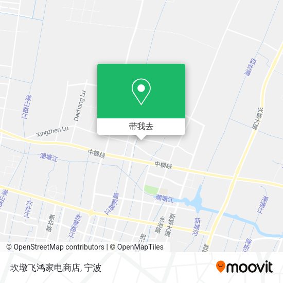 坎墩飞鸿家电商店地图