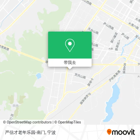 严信才老年乐园-南门地图