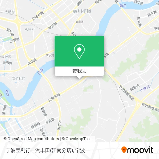 宁波宝利行一汽丰田(江南分店)地图