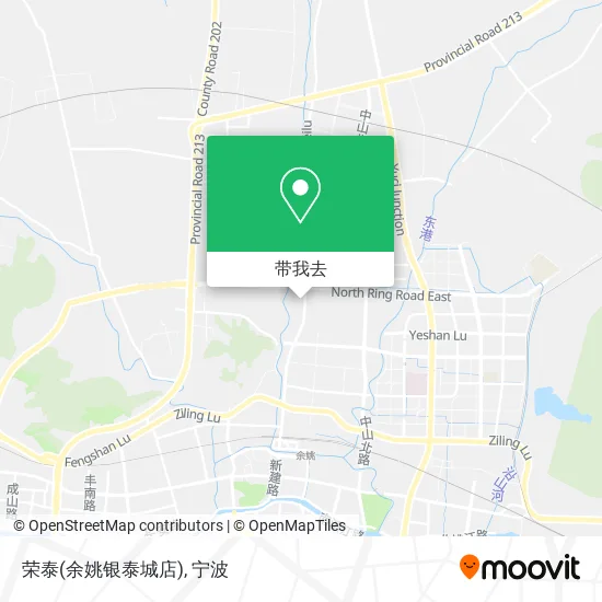 荣泰(余姚银泰城店)地图