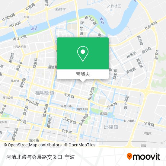 河清北路与会展路交叉口地图