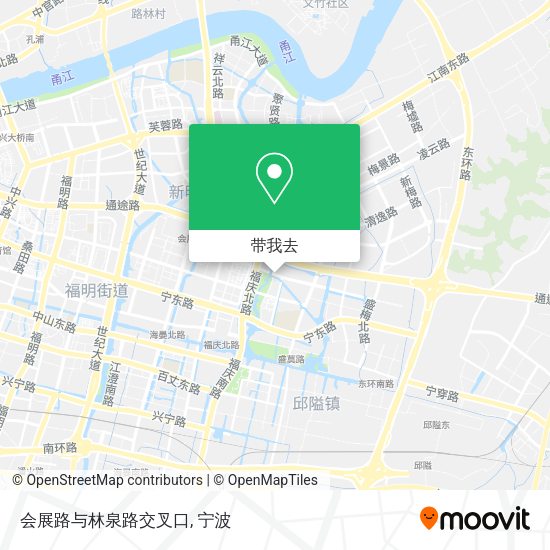 会展路与林泉路交叉口地图