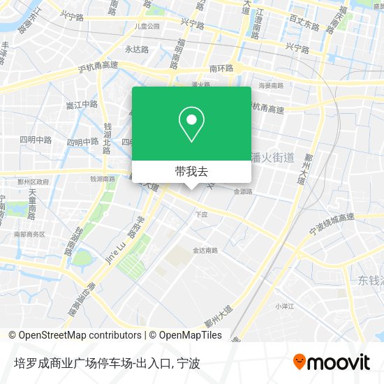 培罗成商业广场停车场-出入口地图