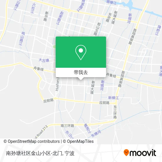 南孙塘社区金山小区-北门地图