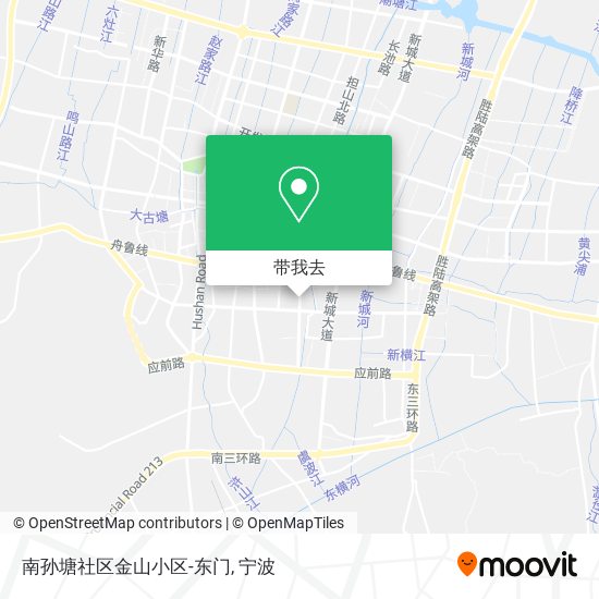 南孙塘社区金山小区-东门地图