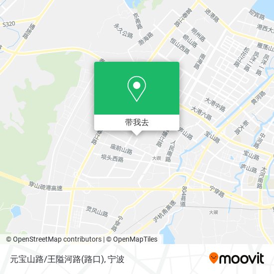 元宝山路/王隘河路(路口)地图