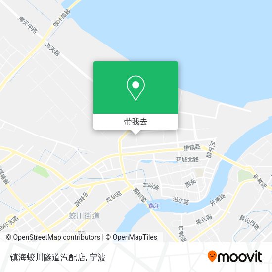 镇海蛟川隧道汽配店地图