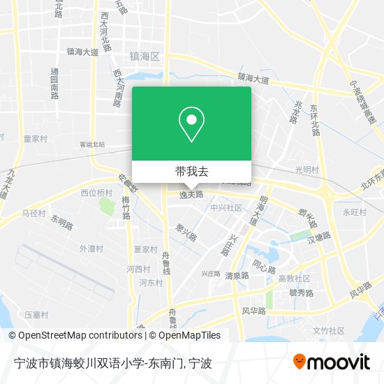 宁波市镇海蛟川双语小学-东南门地图