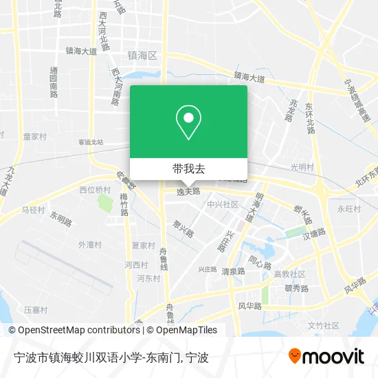 宁波市镇海蛟川双语小学-东南门地图