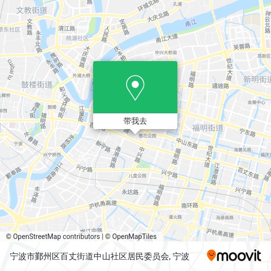 宁波市鄞州区百丈街道中山社区居民委员会地图