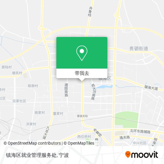 镇海区就业管理服务处地图