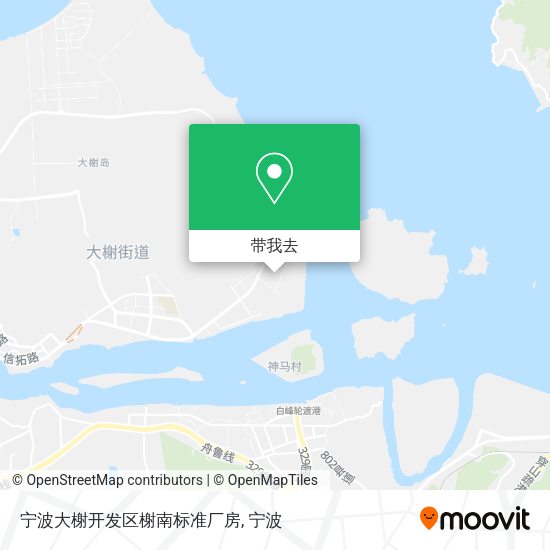 宁波大榭开发区榭南标准厂房地图