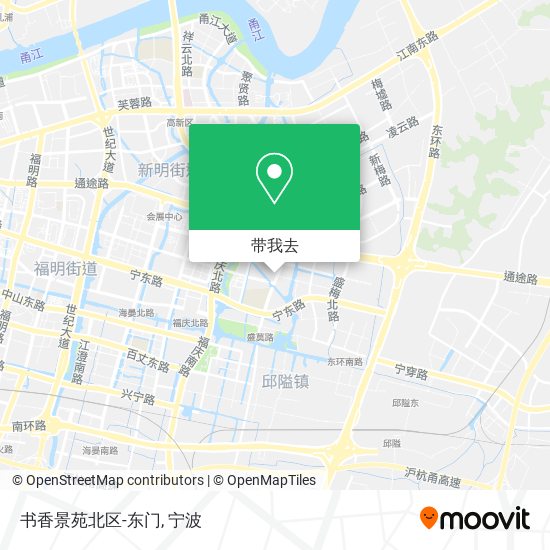 书香景苑北区-东门地图