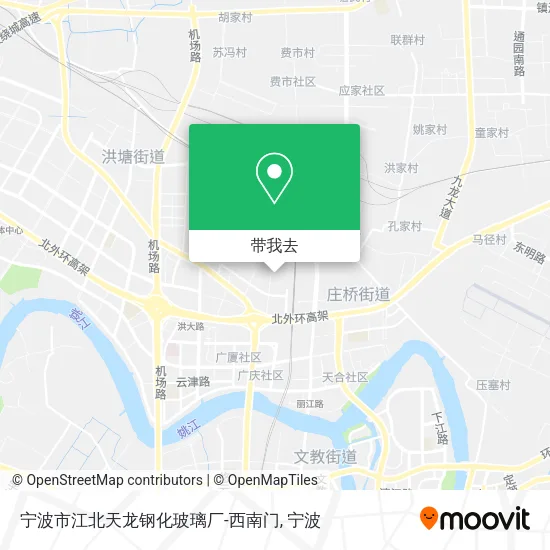 宁波市江北天龙钢化玻璃厂-西南门地图