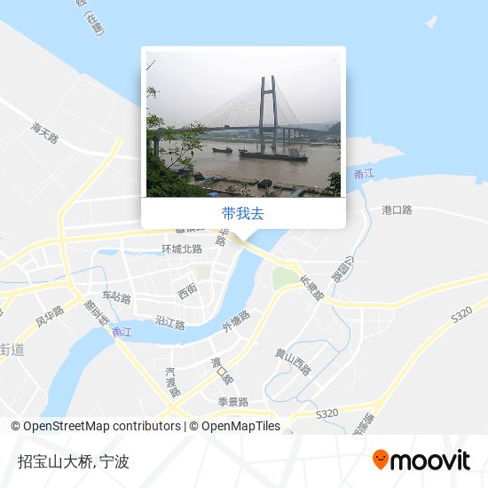 招宝山大桥地图