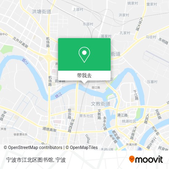 宁波市江北区图书馆地图