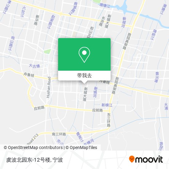 虞波北园东-12号楼地图