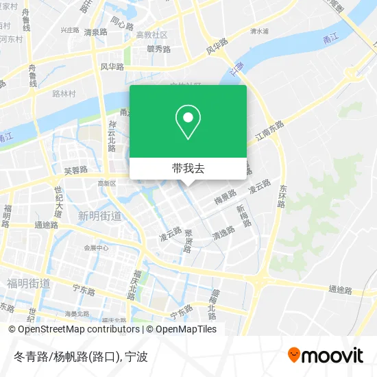 冬青路/杨帆路(路口)地图