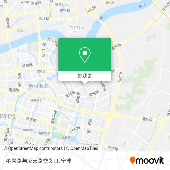 冬青路与凌云路交叉口地图