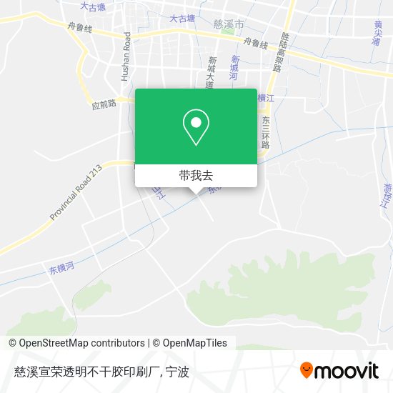 慈溪宣荣透明不干胶印刷厂地图