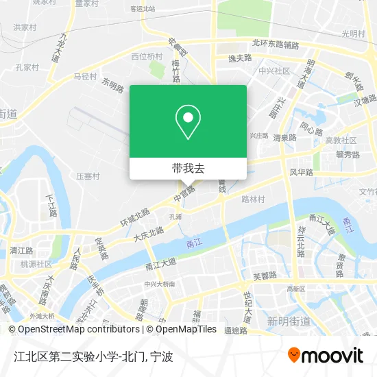 江北区第二实验小学-北门地图
