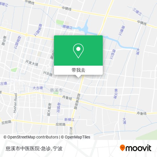 慈溪市中医医院-急诊地图