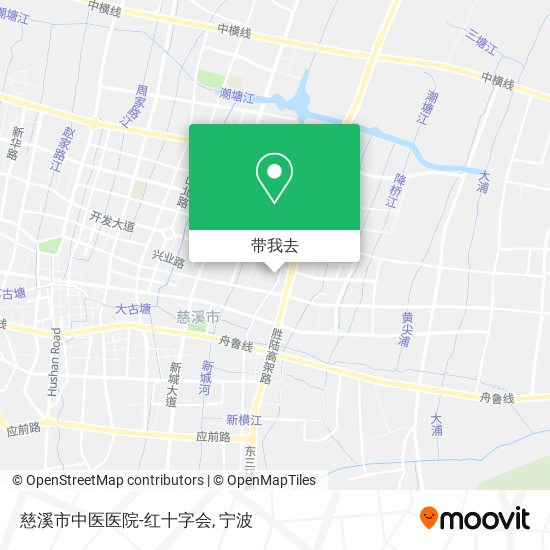 慈溪市中医医院-红十字会地图