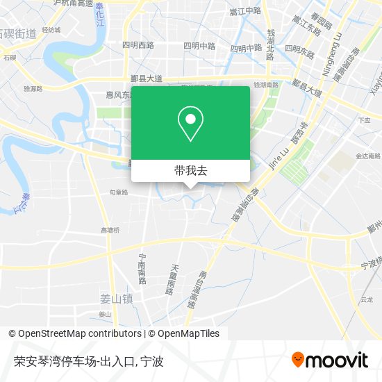 荣安琴湾停车场-出入口地图