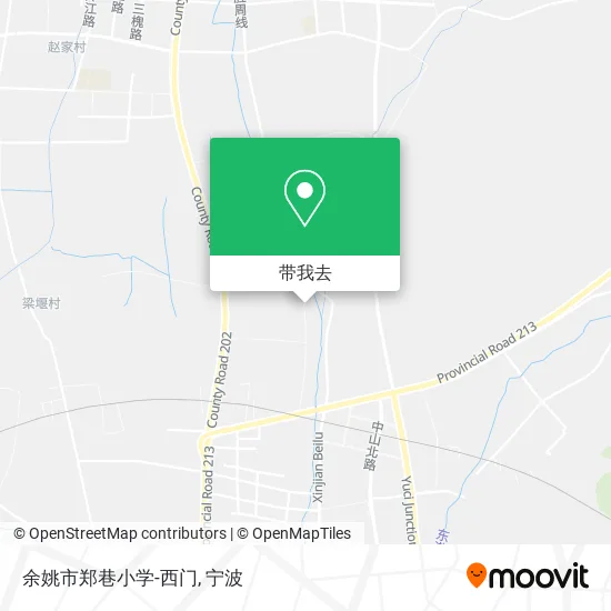 余姚市郑巷小学-西门地图