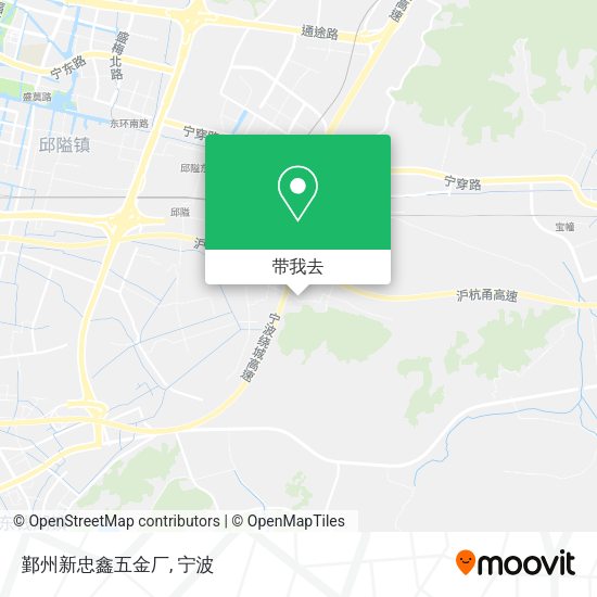 鄞州新忠鑫五金厂地图