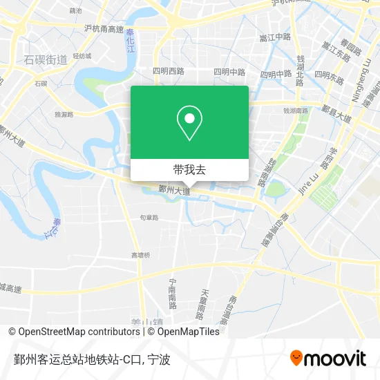 鄞州客运总站地铁站-C口地图