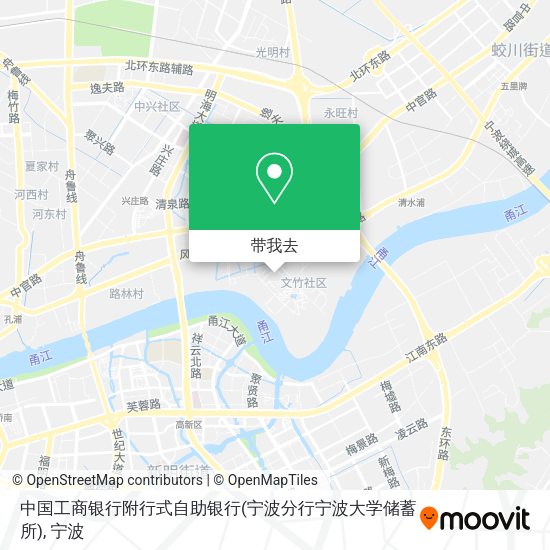 中国工商银行附行式自助银行(宁波分行宁波大学储蓄所)地图
