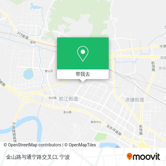 金山路与通宁路交叉口地图